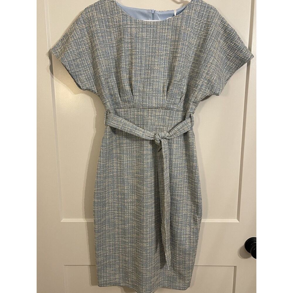 Jasambac Women’s Small Belted Dress Blue NWT Office Vixen - Picture 10 of 12